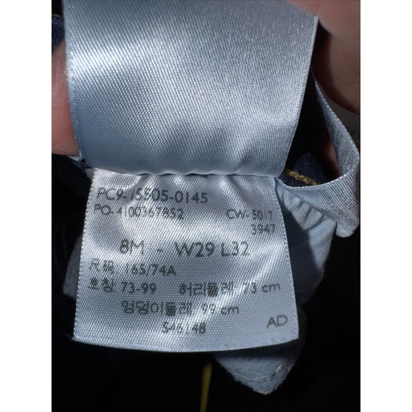 Jeans Iconic Levi's 505 Straight Leg Dark blue Sturdy Denim Nice Fit Popular - Picture 7 of 10